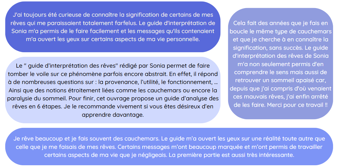 TESTIMONIALS REVES AVIS REVES METHODE INTERPRETATION